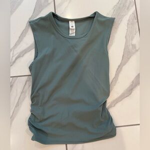 lululemon athletica Sleeveless Green Muscle Tee